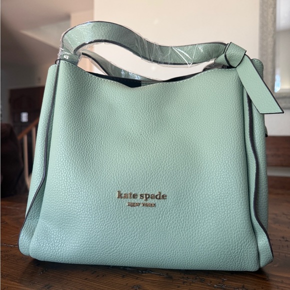 kate spade Handbags - kate spade Mint Green Pebbled Leather Hobo Shoulder Bag